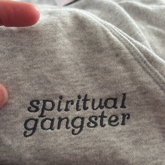 NWOT Spiritual Gangster ‘Just Be’ Embroidered Hoodie - Picture 7 of 11
